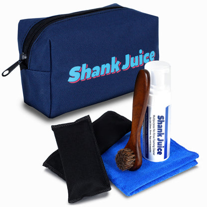 Shank Juice Golf Shoes and Accessories Care Kit (Blueberry Color Bag)