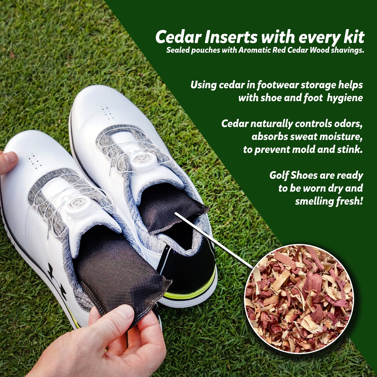 Shank Juice Golf Shoes and Accessories Care Kit (Blueberry Color Bag)