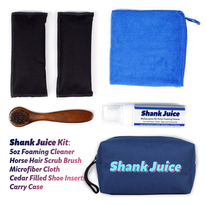 Shank Juice Golf Shoes and Accessories Care Kit (Blueberry Color Bag)