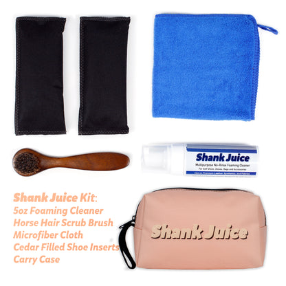 Shank Juice Golf Shoes and Accessories Care Kit (Apricot Color Bag)